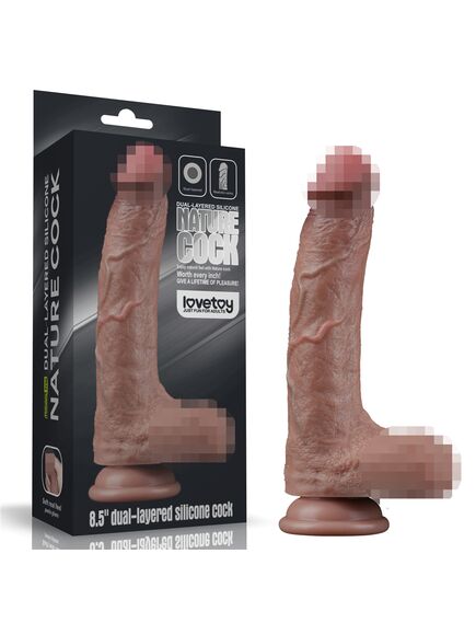 Фаллоимитатор "Dual-Layered" 8.5 , изображение 8