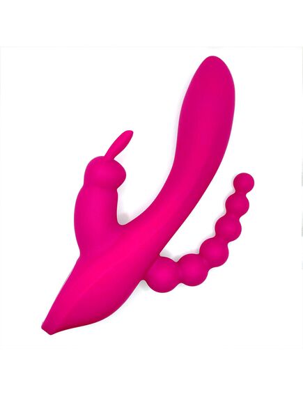 Тройной вибростимулятор Violet Pink , изображение 3