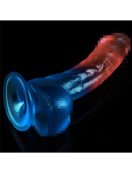 Фаллоимитатор DazzlesStuds 8 сине-розовый , изображение 6