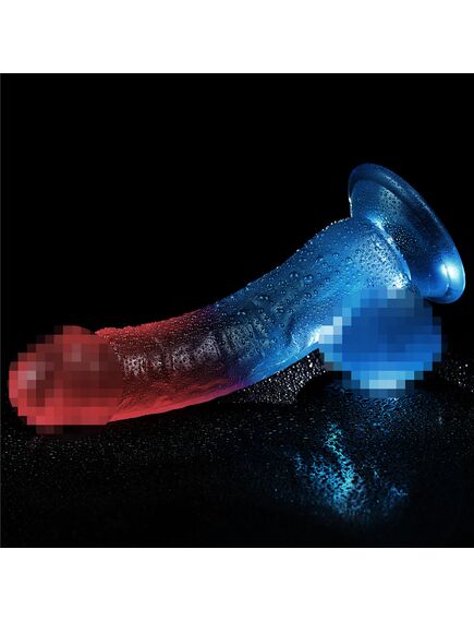 Фаллоимитатор DazzlesStuds 8 сине-розовый , изображение 7