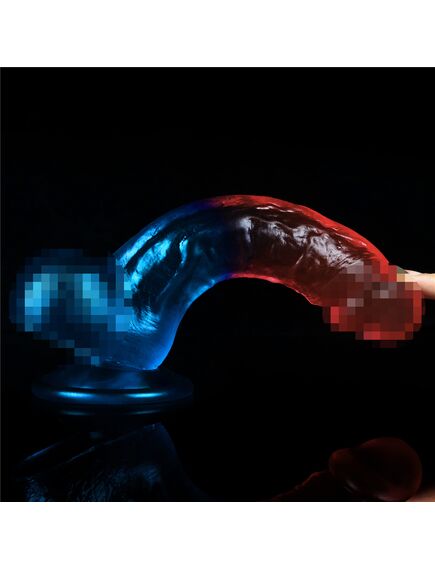 Фаллоимитатор DazzlesStuds 8 сине-розовый , изображение 10