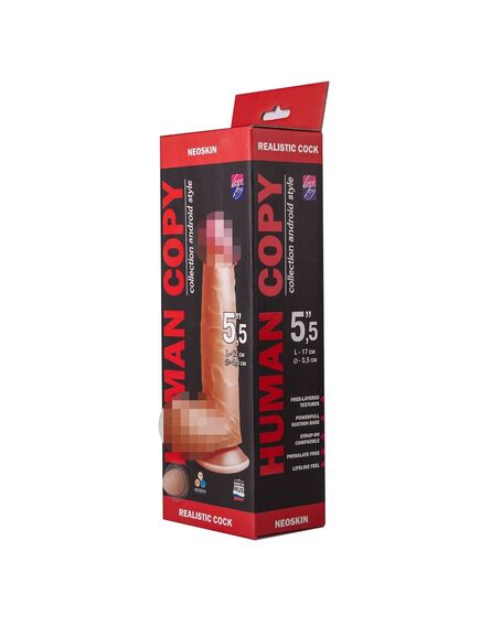 Фаллоимитатор Human Copy 17см , изображение 5