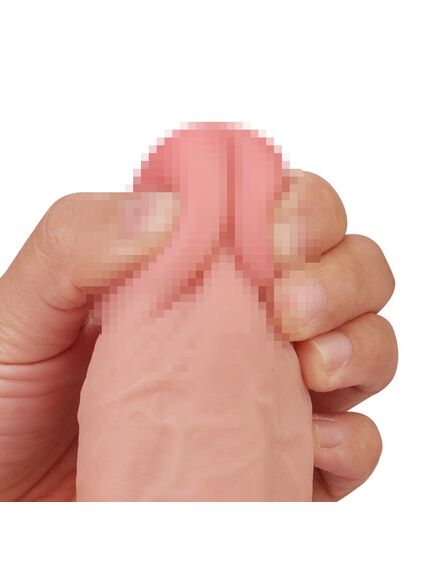 Фаллоимитатор Sliding-Skin с подвижной кожей 21см , изображение 6