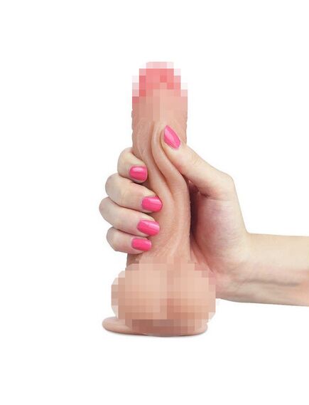 Фаллоимитатор Sliding-Skin с подвижной кожей 17,7 , изображение 3