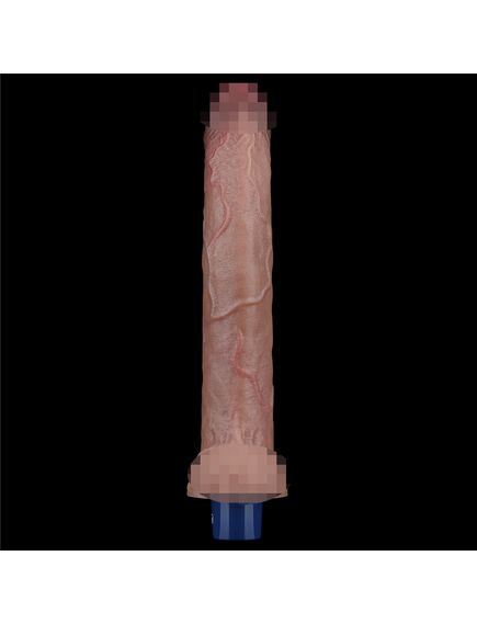 Фаллоимитатор с вибрацией REAL SOFTEE 27 см , изображение 4