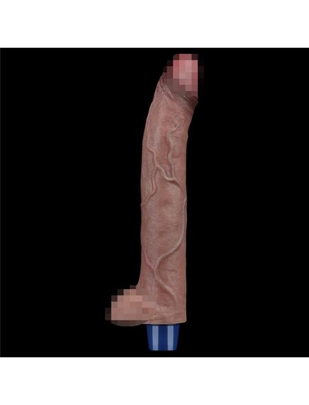 Фаллоимитатор с вибрацией REAL SOFTEE 27 см , изображение 5