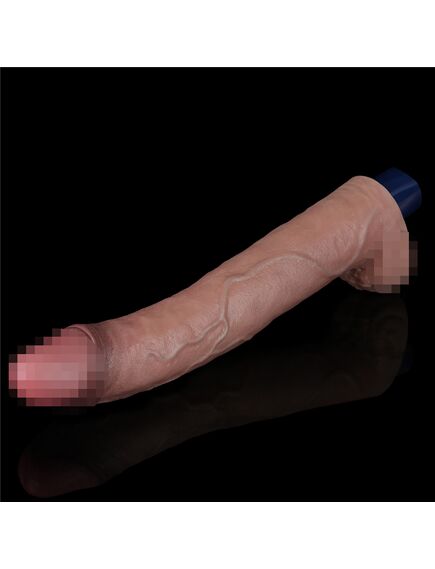 Фаллоимитатор с вибрацией REAL SOFTEE 27 см , изображение 8