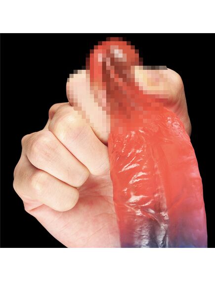 Фаллоимитатор DazzlesStuds 7.5 сине-розовый , изображение 7