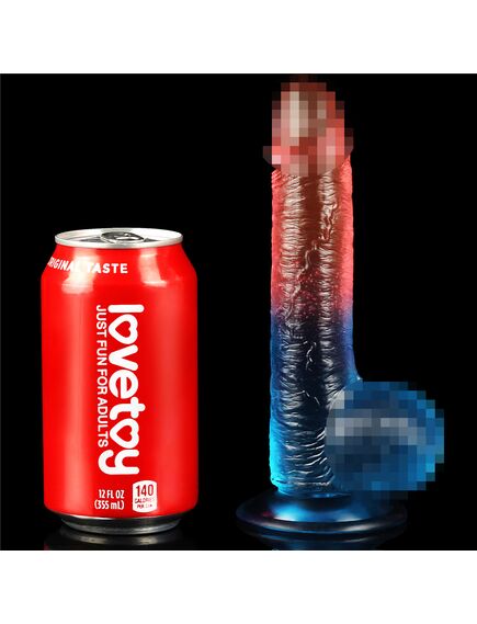 Фаллоимитатор DazzlesStuds 7.5 сине-розовый , изображение 8