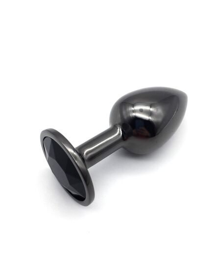 Анальная пробка с чёрным кристаллом, M 