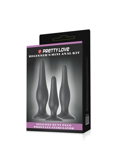 Mini Anal Kit Набор силиконовых анальных пробок для начинающих , изображение 2