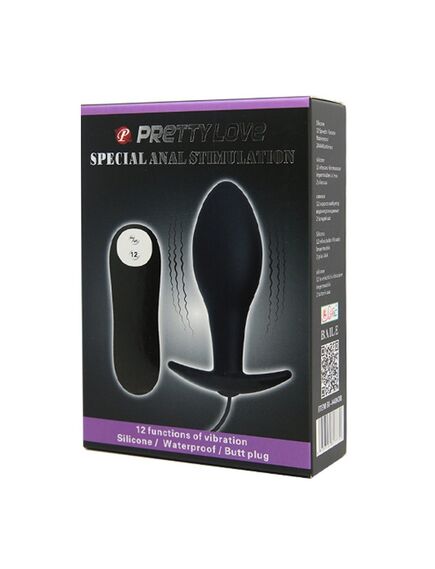 Анальный вибростимулятор Black , изображение 5