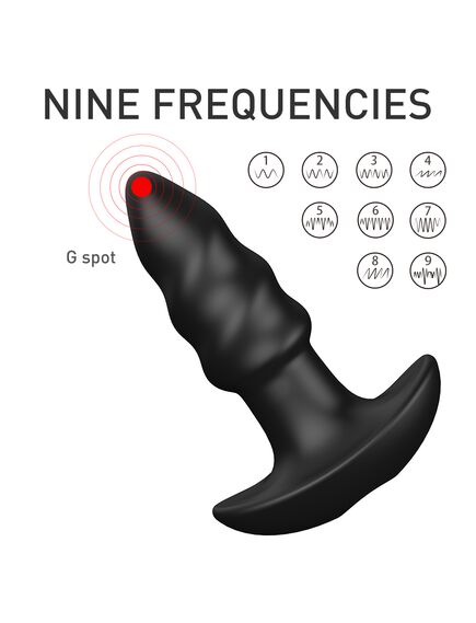 Анальная пробка с перезаряжаемой вибропулей и пультом д\у LOVEARROW-2 RCT , изображение 6