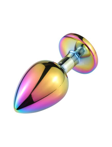 Анальная пробка с фиолетовым кристаллом L , изображение 2