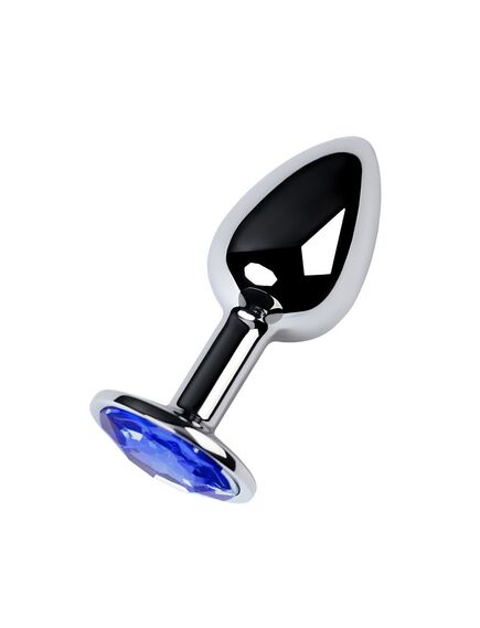 Анальная пробка с синим кристаллом, S 