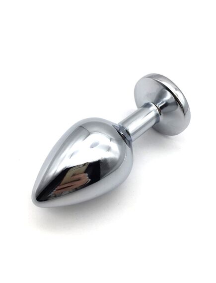 Анальная пробка с фиолетовым кристаллом, M , изображение 2