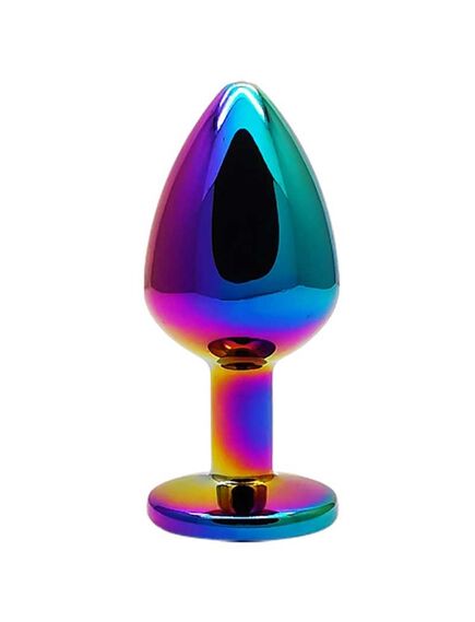 Анальная пробка с синим кристаллом, М , изображение 3