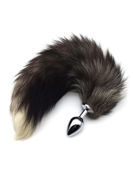 Анальная пробка с пушистым хвостом, М 