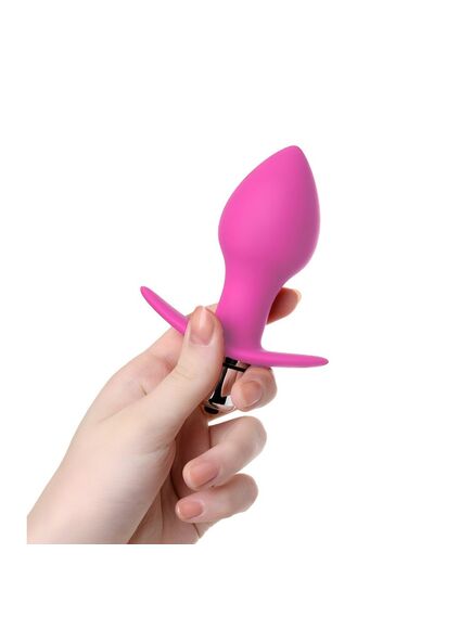 ВТУЛКА АНАЛЬНАЯ С ВИБРАЦИЕЙ L 80 мм D 40 мм, цвет розовый , изображение 2