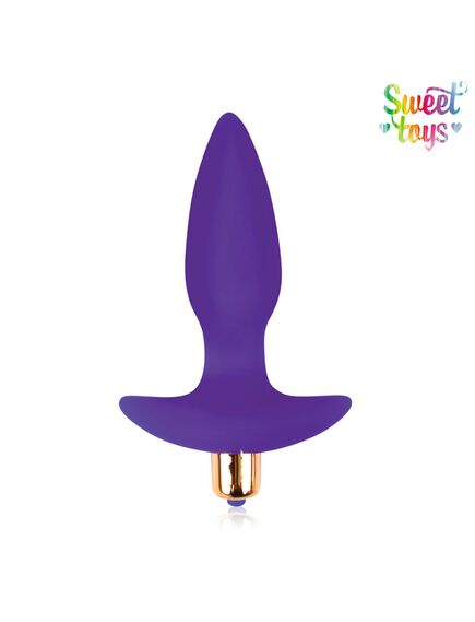 ВТУЛКА АНАЛЬНАЯ с вибрацией, L 105 мм D 35 мм, цвет фиолетовый , изображение 2