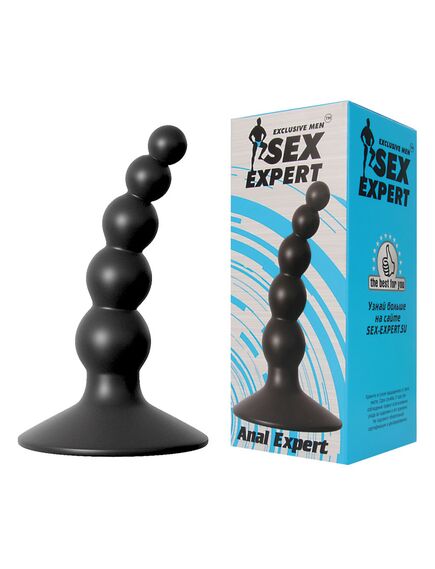 ВТУЛКА АНАЛЬНАЯ цвет чёрный, L 98 мм D 15x18x24 мм 