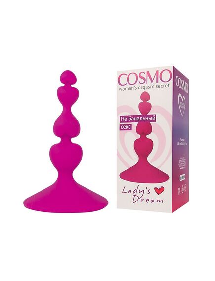 ВТУЛКА АНАЛЬНАЯ цвет розовый, L 80 мм D 10x21x17 , изображение 3