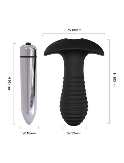 Анальная пробка с вибрацией "Spiral" , изображение 10