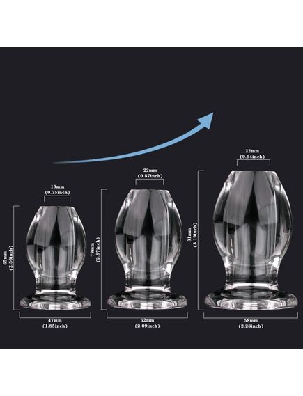 Набор сквозных анальных пробок "Ollie" , изображение 3