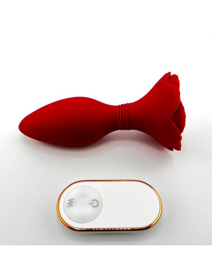 Анальная вибропробка с пультом Mornin Glory RCT Red , изображение 3