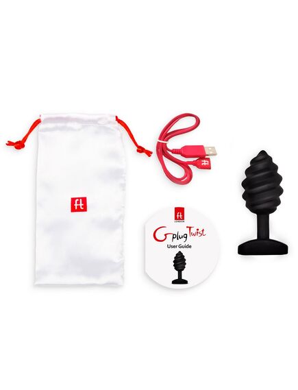 Витая анальная вибропробка "Gplug Twist" , изображение 3