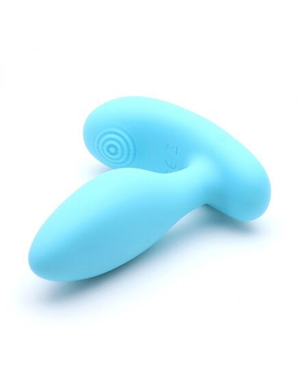 Вибропробка и массажер простаты 2-в-1 KisToy "Gordon blue" с пультом ДУ, гибкая ножка , изображение 3