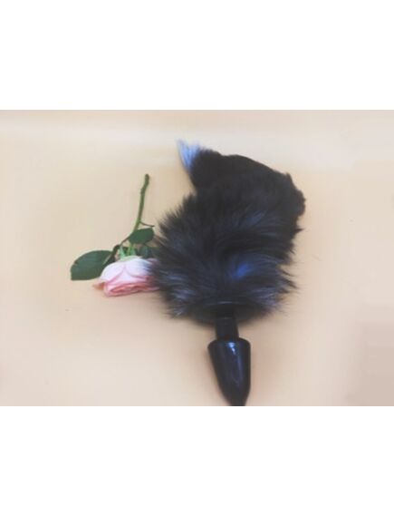 Натуральный хвост с мягкой пробкой 