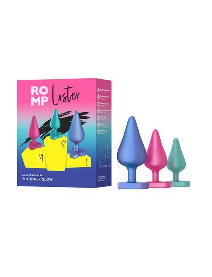 Набор анальных пробок Romp Luster, 3 шт. 