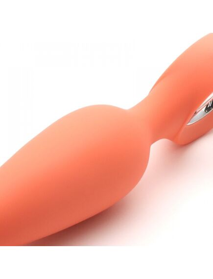 Анальная вибропробка KisToy Orville Orange, диаметр 30мм , изображение 6