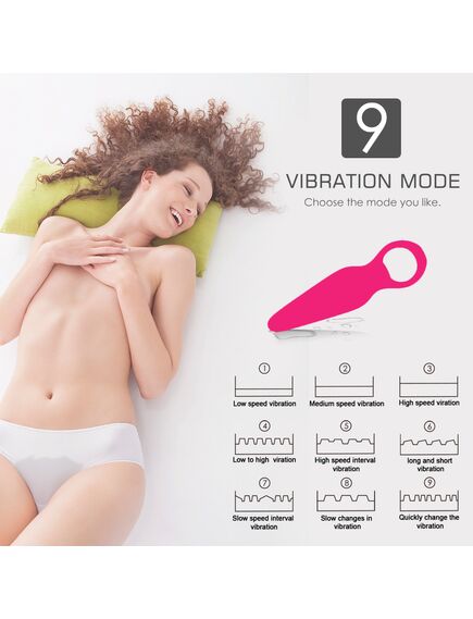 Анальная пробка с вибрацией "Dada" , изображение 3