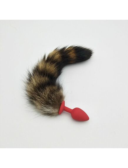 Натуральный хвостик енота, 35см 