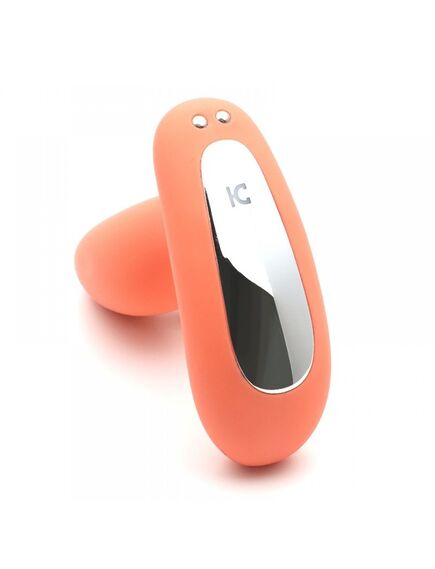 Вибропробка и массажер простаты 2-в-1 KisToy "Gordon Orange" с пультом ДУ, гибкая ножка , изображение 5