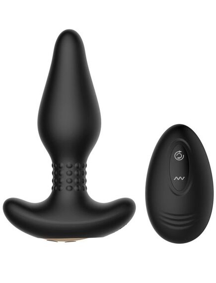 Анальная пробка с риммингом и вибрацией на пульте Д/У CARL 