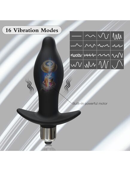 Анальная пробка с вибрацией Levett , изображение 3