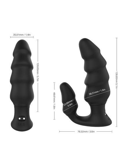 Анальная пробка с вибрацией "Dragon" , изображение 2