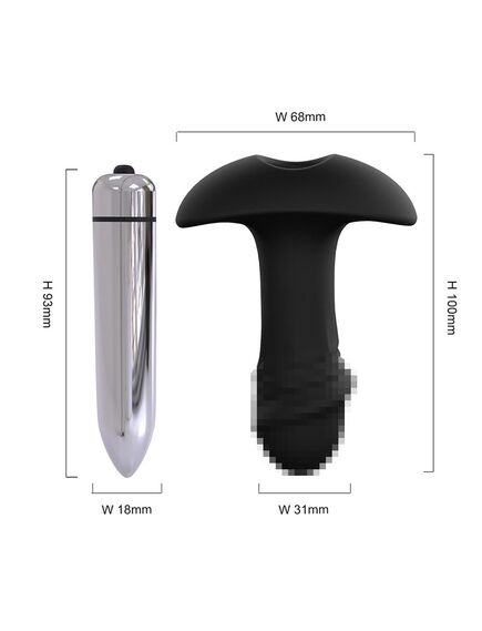 Анальная пробка с вибрацией "StarArrow" , изображение 2