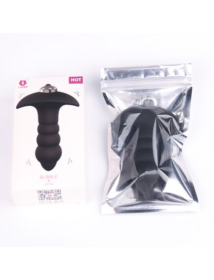 Анальная пробки с вибрацией "Bubble" , изображение 2