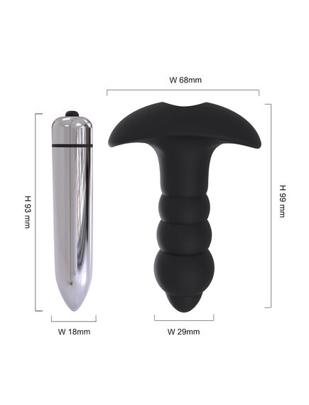 Анальная пробки с вибрацией "Bubble" , изображение 4