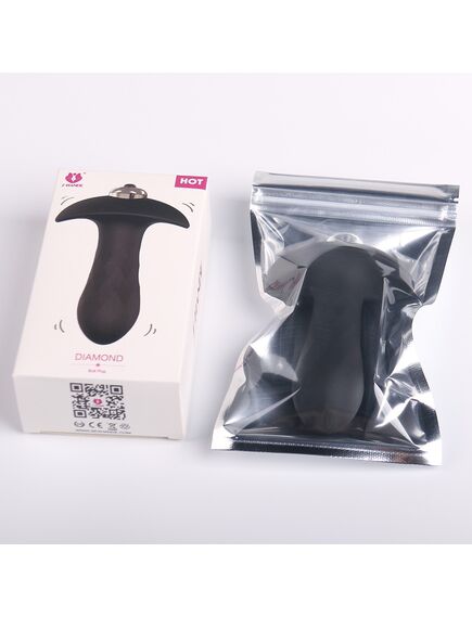Анальная пробка с вибрацией "Diamond" , изображение 2