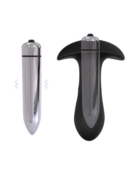 Анальная пробка с вибрацией "Diamond" , изображение 6