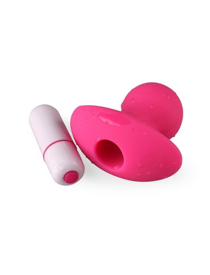 Розовая анальная пробка со съемной вибропулей  "IMAX" , изображение 11