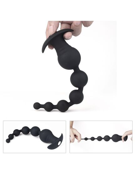 Анальная цепочка с вибрацией и пультом Tower RCT , изображение 3