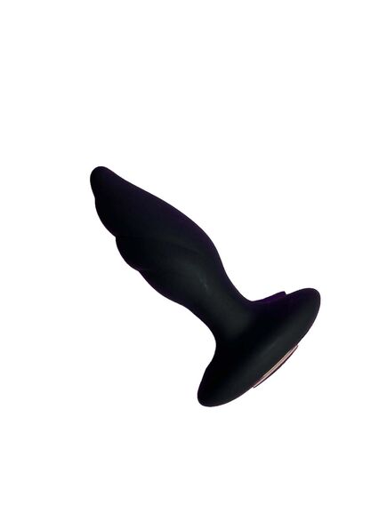 Анальная пробка с вибрацией и риммингом "Whirlwind" 