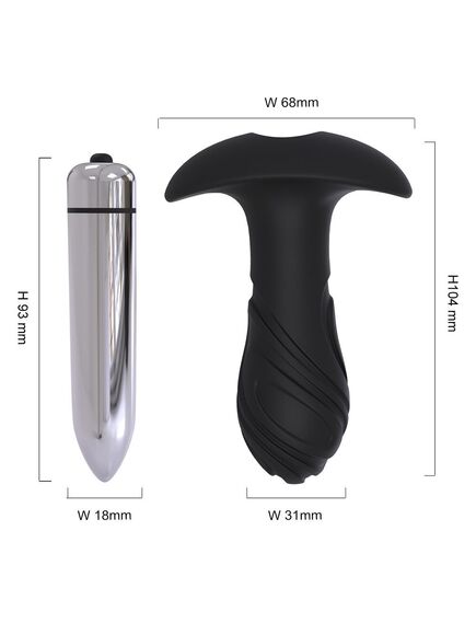 Анальная пробка с вибрацией Magic , изображение 4