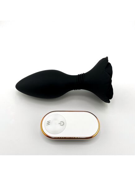 Анальная вибропробка с пультом Mornin Glory RCT Black , изображение 3